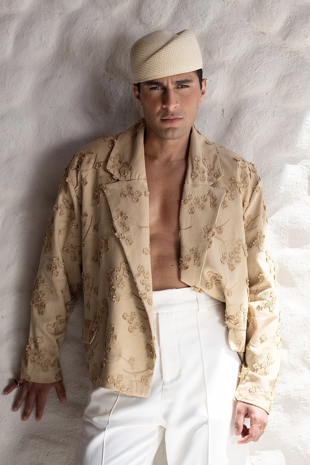 Blazer Amalfi em Linho Bordado