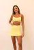 Short saia slim butter yellow na internet