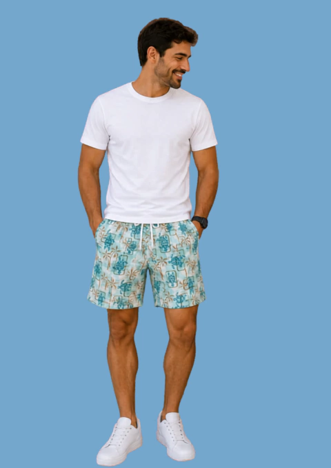 SHORT PAI TARTARUGA