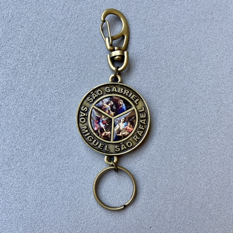 Chaveiro Arcanjos com Mosquetão