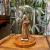 Redoma de Vidro com Base em Madeira 25cm - comprar online