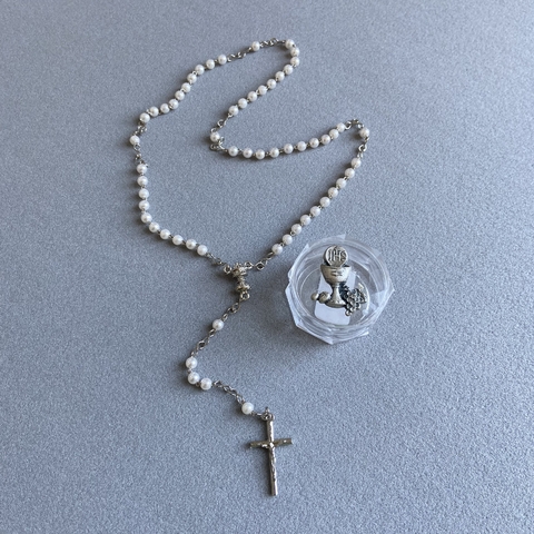 Terço Eucaristia Pérolas