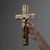 Crucifixo em Madeira Frisado 26cm Parede na internet