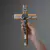 Crucifixo em Madeira Espelhado 26cm Parede na internet