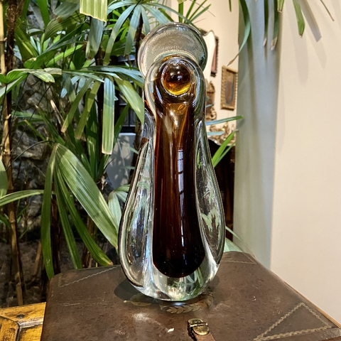 Imagem de Nossa Senhora em Vidro Âmbar 25cm