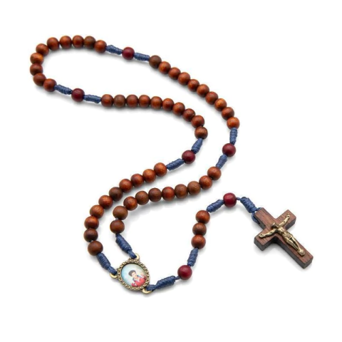 Terço Carlo Acutis Madeira Imbuia