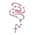 Imagem do Kit Terço Rosas Santa Teresinha + Chaveiro Novena Santa Teresinha