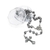 Terço Botão de Rosas Santa Terezinha Inox - comprar online