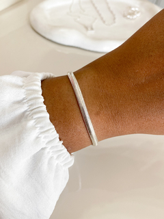 Pulseira Malha, Banhada a Prata