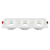 Spot movil de embutir dicroica cuadrado de aluminio 3/4 luces blanco/negro - comprar online