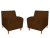 Kit 2 Poltronas Decorativa Munique Couro na internet