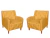Kit 2 Poltronas Decorativa Munique Couro - Mazzero Decor