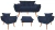 Kit Namoradeira + 2 Poltronas + 1 Puff Opala Suede Estampado - comprar online
