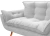 Imagem do Kit Namoradeira + 2 Poltronas + 1 Puff Opala Suede Estampado