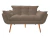 Kit Namoradeira + 2 Poltronas + 1 Puff Opala Suede Estampado - comprar online
