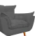 Imagem do Kit Namoradeira + 2 Poltronas + 1 Puff Opala Suede Estampado