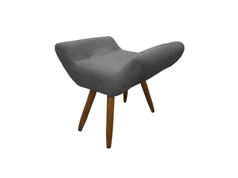 Puff Retangular Decorativo Emilia Barca Suede