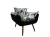 Imagem do Poltrona Decorativa Opala Suede Estampado