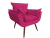Poltrona Decorativa Opala Suede Estampado - loja online