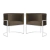 Kit 2 Poltronas Decorativa Luana Base Branca Veludo - Mazzero Decor