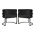 Imagem do Kit 2 Poltronas Decorativa Luana Base Preta Suede