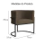 Poltrona Decorativa Luana Base Preta Veludo - Mazzero Decor