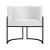 Poltrona Decorativa Luana Base Preta Suede - Mazzero Decor