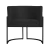Poltrona Decorativa Luana Base Preta Suede - Mazzero Decor