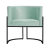 Poltrona Decorativa Luana Base Preta Veludo - Mazzero Decor