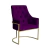 Poltrona Vick Base Dourada Suede - comprar online