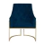 Poltrona Vick Base Dourada Couro