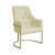 Poltrona Vick Base Dourada Suede - Mazzero Decor