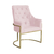 Poltrona Vick Base Dourada Veludo - Mazzero Decor