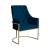 Poltrona Vick Base Dourada Suede - comprar online