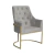 Poltrona Vick Base Dourada Couro - loja online