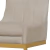 Cadeira Sala Estar Base Dourada Valentina Suede - comprar online