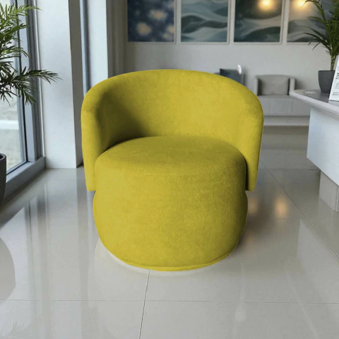 Poltrona Decorativa Beatriz Orgânica Veludo - comprar online