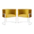 Kit 2 Poltronas Decorativa Luana Base Branca Veludo na internet