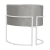 Kit 2 Poltronas Decorativa Luana Base Branca Veludo - Mazzero Decor