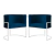 Kit 2 Poltronas Decorativa Luana Base Branca Veludo na internet