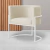 Kit 2 Poltronas Decorativa Luana Base Branca Veludo na internet