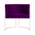 Kit 2 Poltronas Decorativa Luana Base Branca Veludo - loja online
