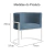 Kit 2 Poltronas Decorativa Luana Base Branca Veludo