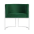 Kit 2 Poltronas Decorativa Luana Base Branca Veludo - loja online