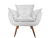 Poltrona Decorativa Opala Suede Estampado - comprar online