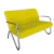 Namoradeira Decorativa Bela Suede Braço Cromado - comprar online