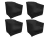 Imagem do Kit 4 Poltronas Decorativa Biane Suede