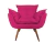 Poltrona Decorativa Opala Suede Estampado - comprar online