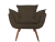 Poltrona Decorativa Opala Suede Estampado - Mazzero Decor