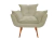 Poltrona Decorativa Opala Suede Estampado - Mazzero Decor